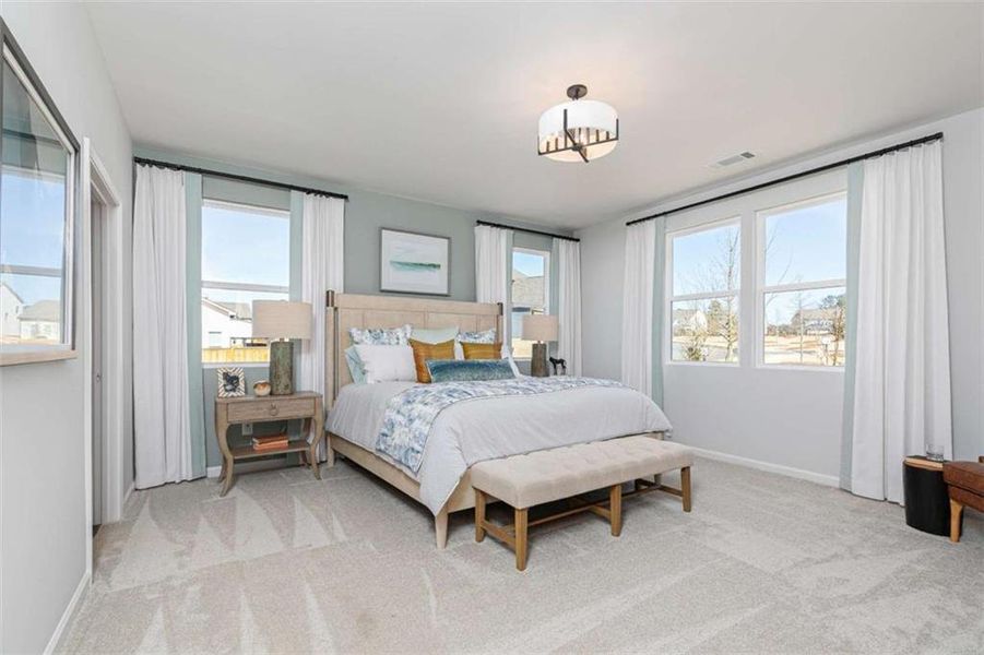 Furnished interior view inside a new home in River Oaks, Locust Grove (Image 24). Furnished interior view inside a new home in River Oaks, Locust Grove (Image 24).