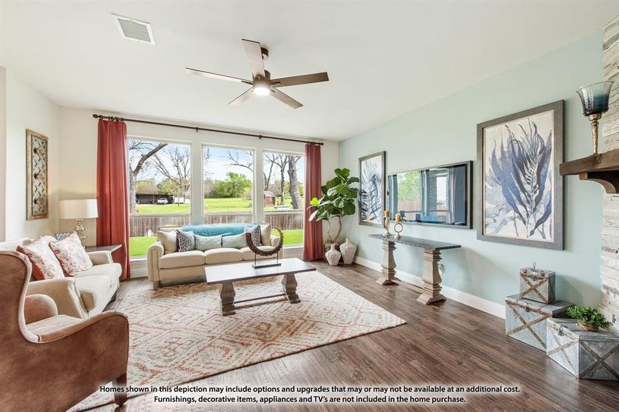 Furnished interior view inside a new home in Hunters Ridge, Crowley (Image 15). Furnished interior view inside a new home in Hunters Ridge, Crowley (Image 15).