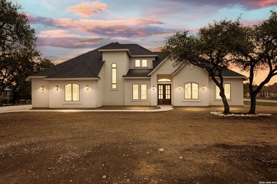 Front exterior of a new home in , Spring Branch, TX, highlighting curb appeal (Image 28).