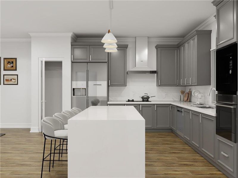 Furnished interior view inside a new home in , Cumming (Image 36).