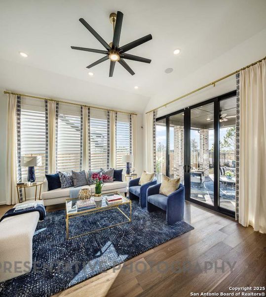 Furnished interior view inside a new home in Esperanza, Boerne (Image 27). Furnished interior view inside a new home in Esperanza, Boerne (Image 27).