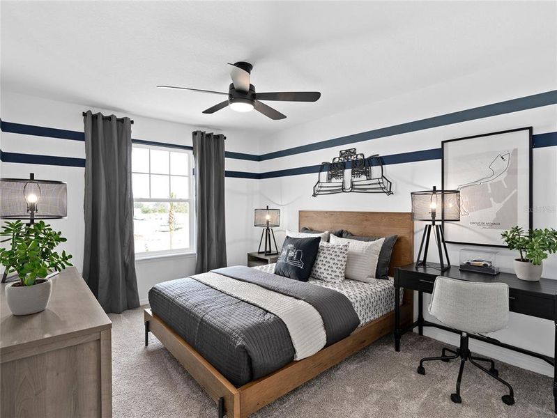 Furnished interior view inside a new home in EverBe, Orlando (Image 19).