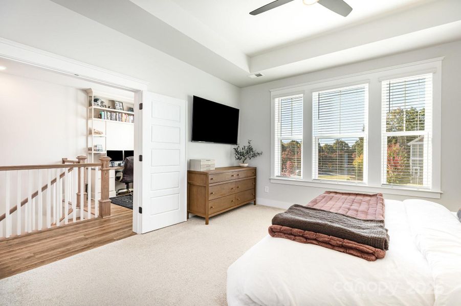 Double doors leads to primary Suite.