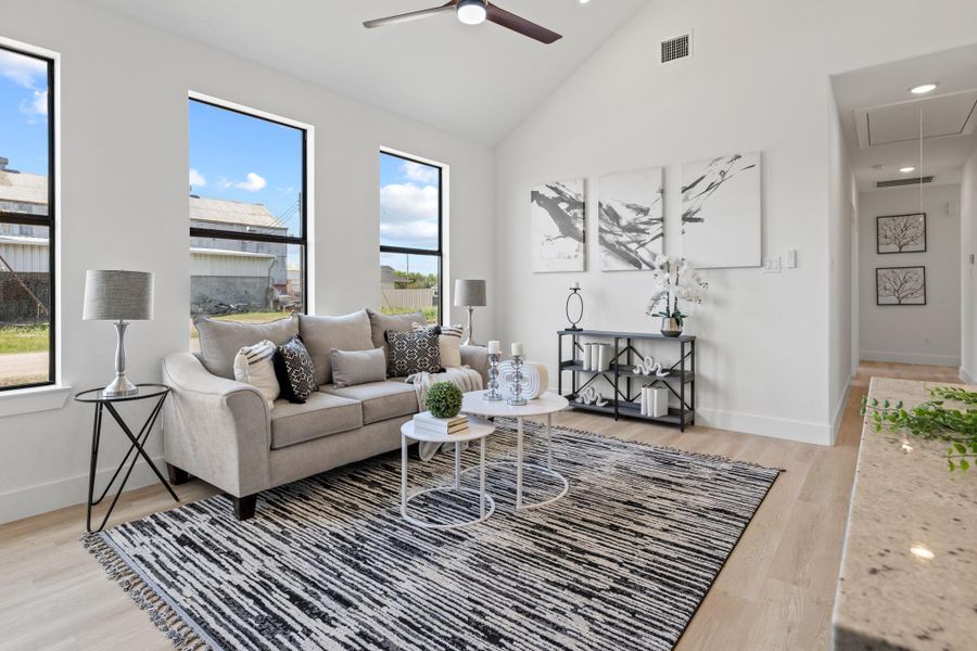 Furnished interior view inside a new home in , Beasley (Image 3).
