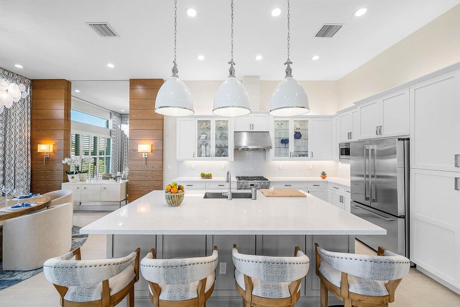 Furnished interior view inside a new home in , Boynton Beach (Image 15).