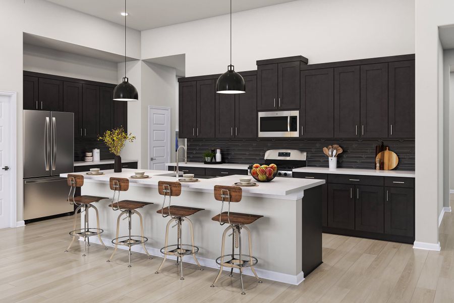 Representative furnished interior of a home built from the Bryker by Tri Pointe Homes in Lariat, Liberty Hill (Image 11).