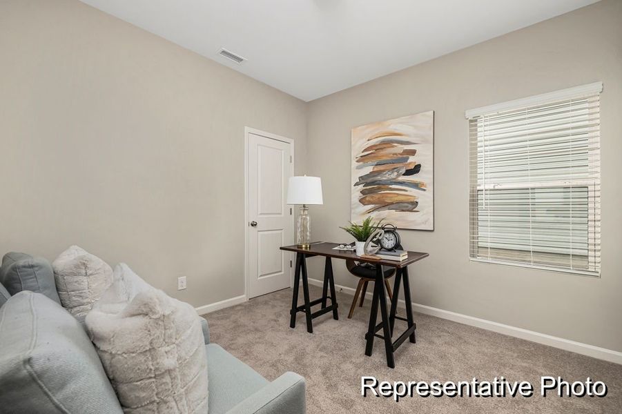 Furnished interior view inside a new home in Edgewater - The Cottages, Lancaster (Image 9). Furnished interior view inside a new home in Edgewater - The Cottages, Lancaster (Image 9).