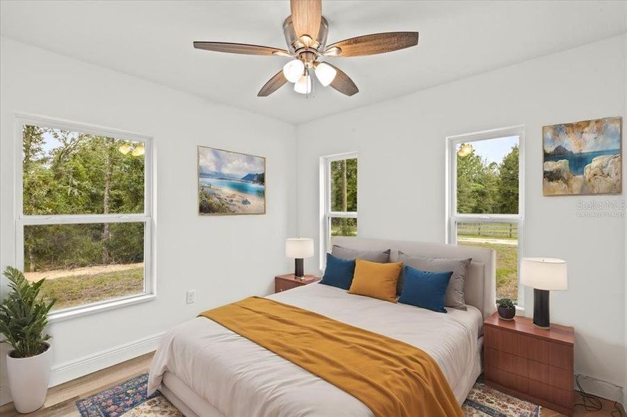 Virtually staged Secondary bedroom 1