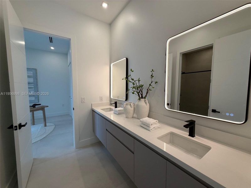 Furnished interior view inside a new home in , Miami (Image 5).