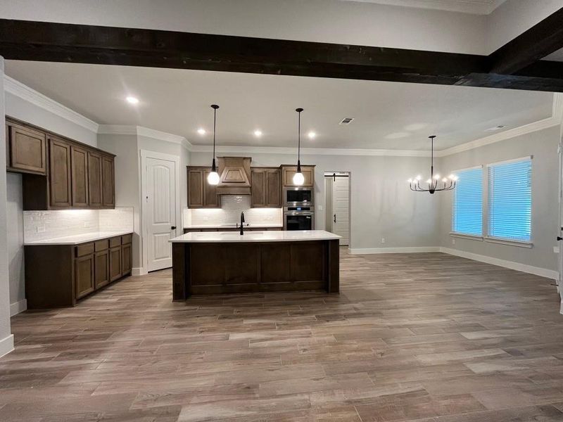 Furnished interior view inside a new home in Eagle Ridge Estates, Weatherford (Image 6).