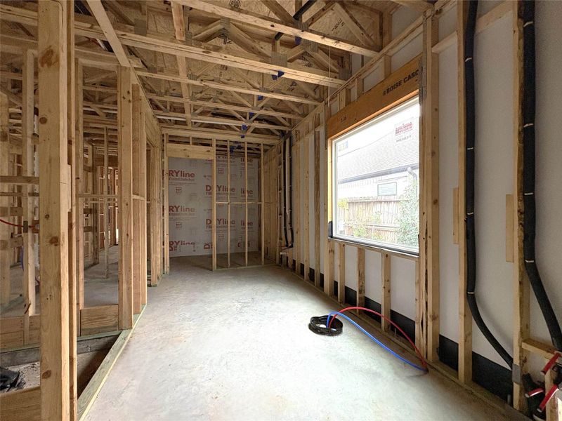 Primary Bathroom to Feature Dual Vanities, a Separate Shower, and a Freestanding Soaking Tub. Construction Photo as of 2/26/2026