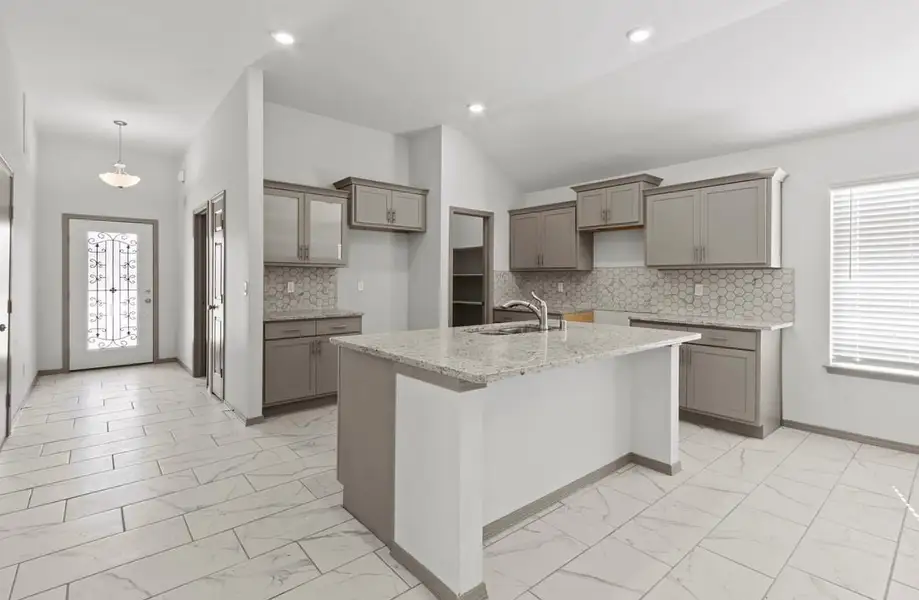 Representative furnished interior of a home built from the Myrtle 1687 SSC by Saratoga Homes in Crossland, El Paso (Image 4).