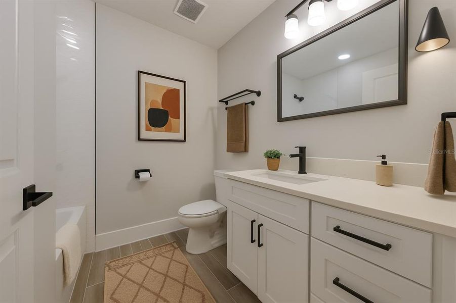 Furnished interior view inside a new home in , Tampa (Image 40). Furnished interior view inside a new home in , Tampa (Image 40).