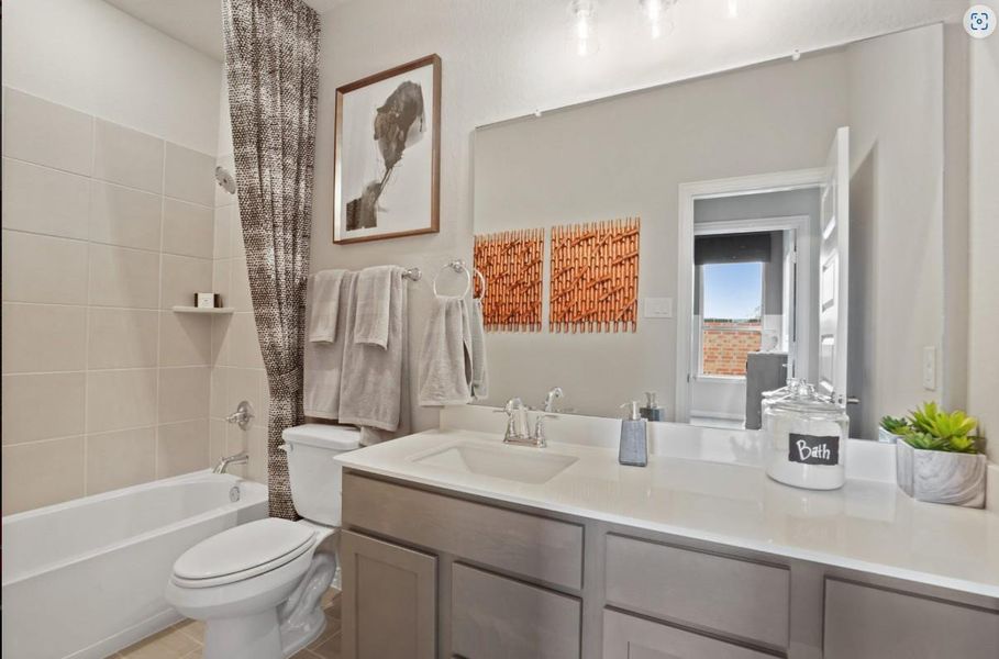 Representative photo of the secondary bathroom Representative photo of the secondary bathroom