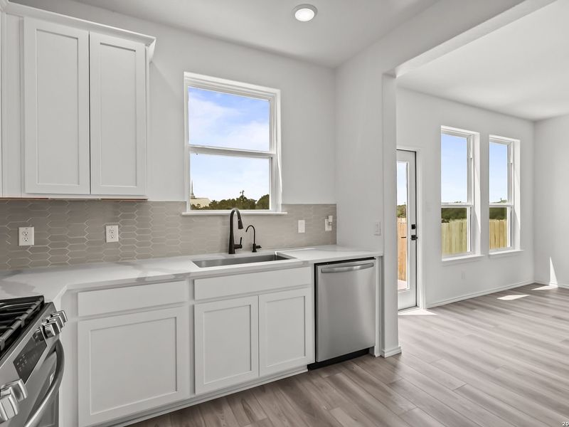 Furnished interior view inside a new home in Meadows at Oak Creek, San Antonio (Image 8).