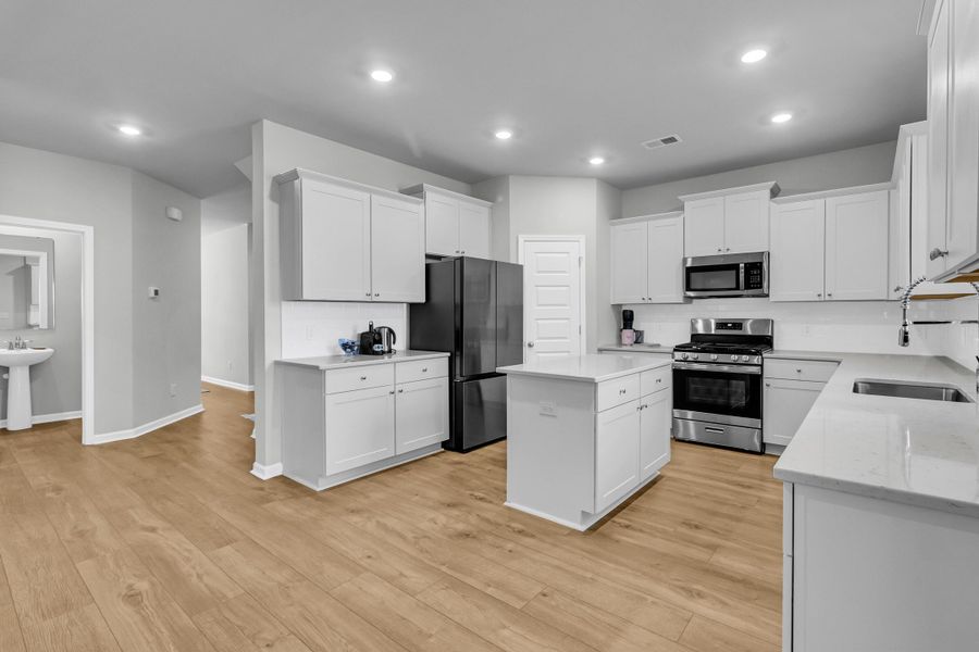 Furnished interior view inside a new home in Sweetgrass at Summers Corner: Arbor Collection, Summerville (Image 10). Furnished interior view inside a new home in Sweetgrass at Summers Corner: Arbor Collection, Summerville (Image 10).
