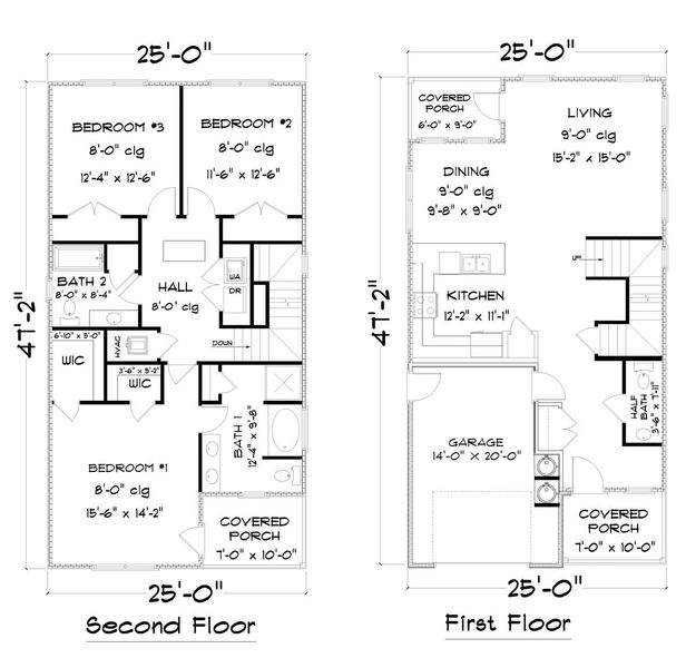 2D floor plan layout for the The Monroe by D.R. Horton in Chateau Nemours, Port Saint Joe, FL (Image 2).