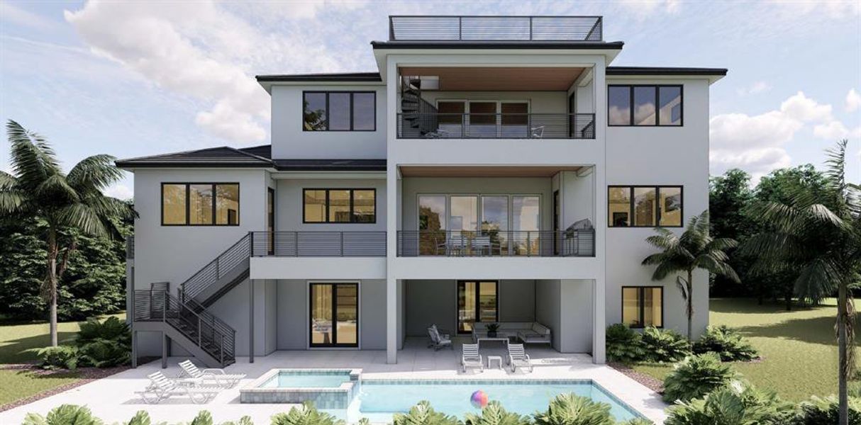 Exterior details and patio area of a home in , Sarasota (Image 4).