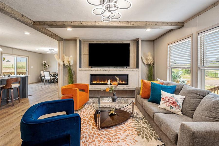 Furnished interior view inside a new home in , Corsicana (Image 18).