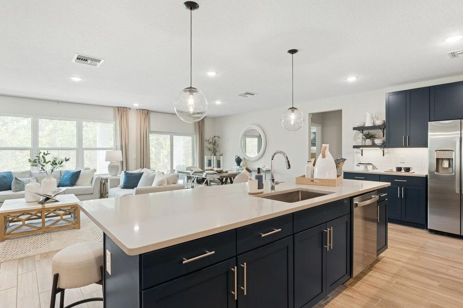 Kitchen, Dining Area & Great Room Kitchen, Dining Area & Great Room
