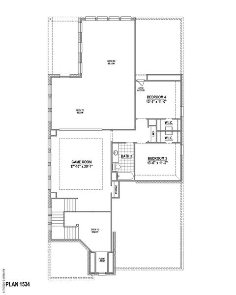 Plan 1534 2nd Floor Plan 1534 2nd Floor