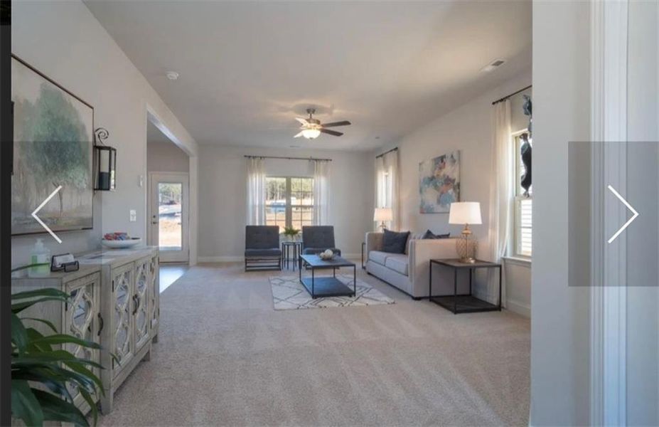Furnished interior view inside a new home in Thunder Ridge, Dawsonville (Image 6).