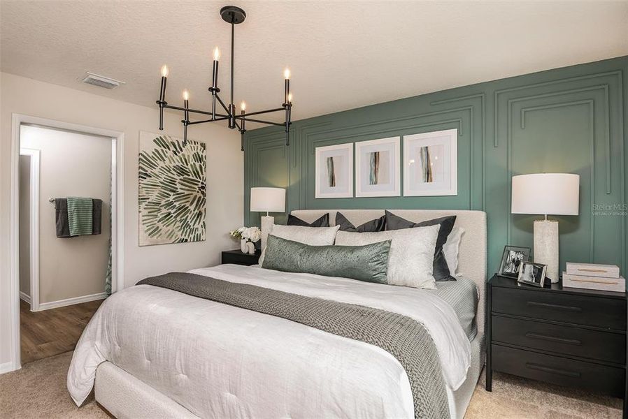 Furnished interior view inside a new home in Grove at Crosswind, Haines City (Image 14).