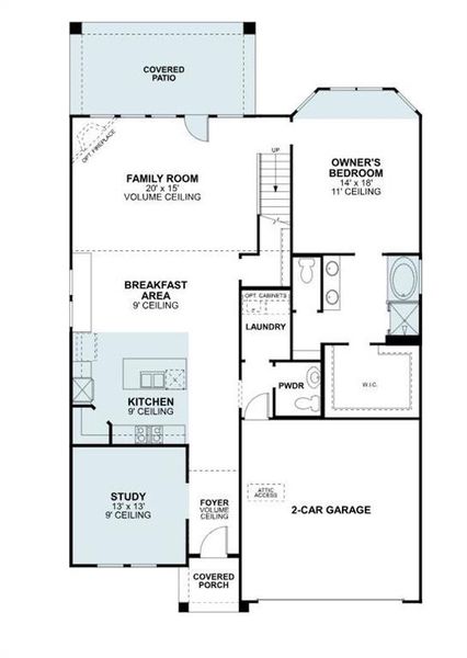 2D floor plan layout of this home in Aster Park, McKinney, TX (Image 4). 2D floor plan layout of this home in Aster Park, McKinney, TX (Image 4).