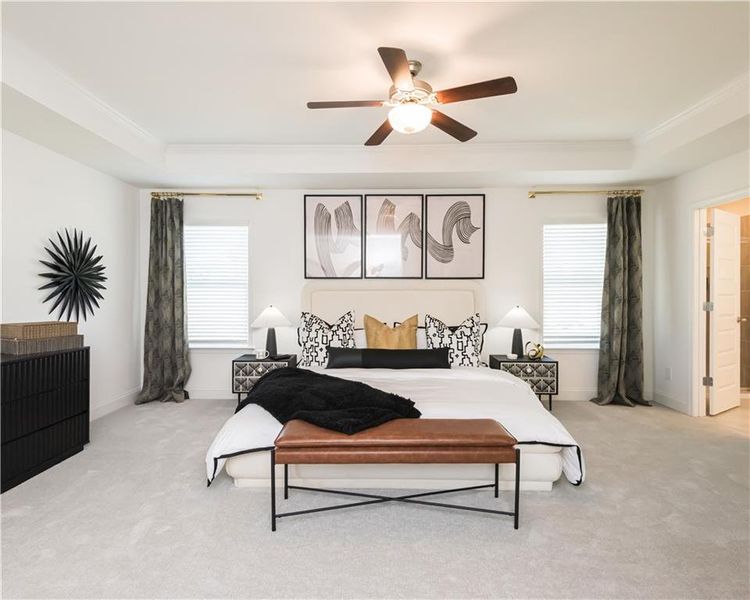 Furnished interior view inside a new home in Hellen Valley, Braselton (Image 46).