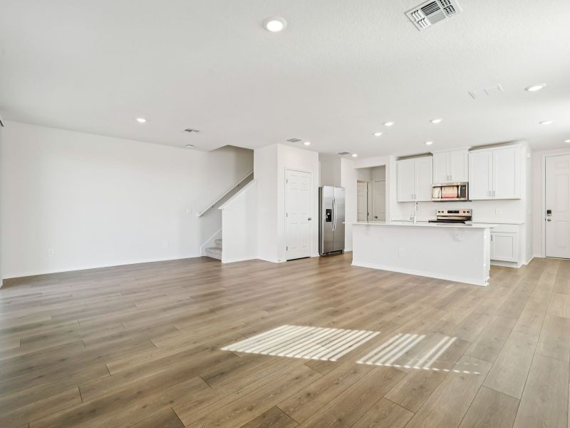 Spacious, unfurnished interior of a new home in The Meadow at Crossprairie Townes, St. Cloud (Image 8). Spacious, unfurnished interior of a new home in The Meadow at Crossprairie Townes, St. Cloud (Image 8).