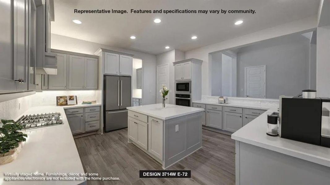 Furnished interior view inside a new home in Ventana 70', Fort Worth (Image 6).