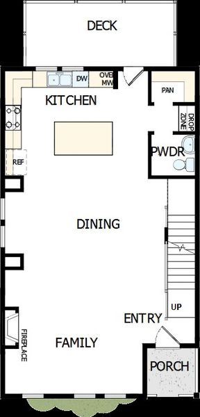 2D floor plan layout of this home in Celesta, Scottdale, GA (Image 3).