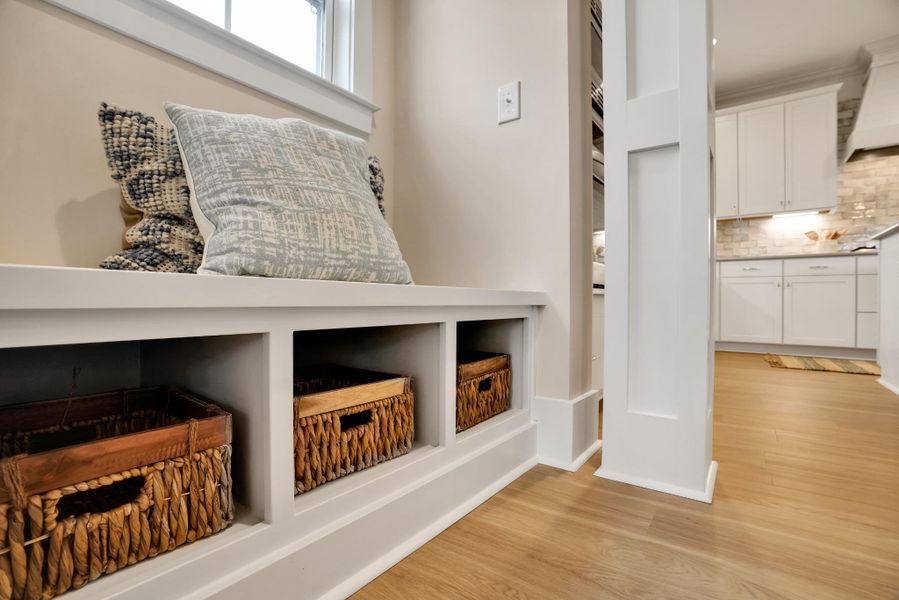 Representative furnished interior of a home built from the Harrison by Bill Clark Homes in Sidbury Landing, Wilmington (Image 19).