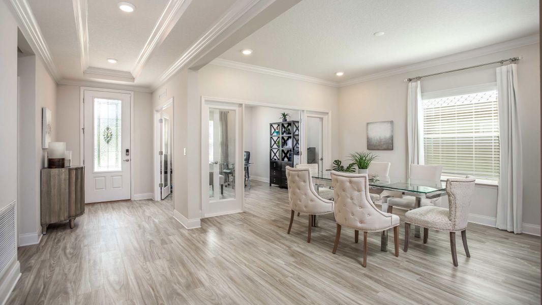 Furnished interior view inside a new home in Sugarmill Woods, Homosassa (Image 32).