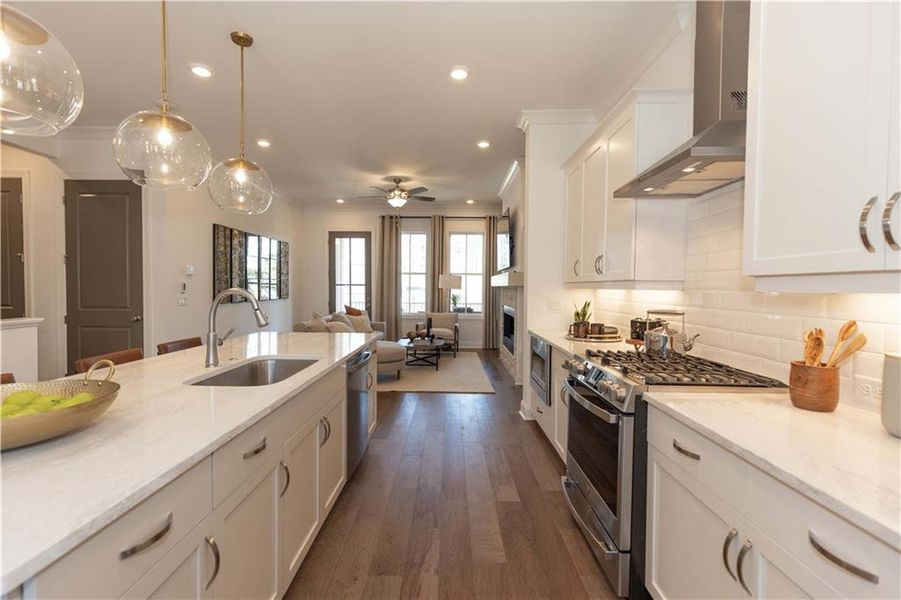 Furnished interior view inside a new home in Waterside Condos, Peachtree Corners (Image 9).