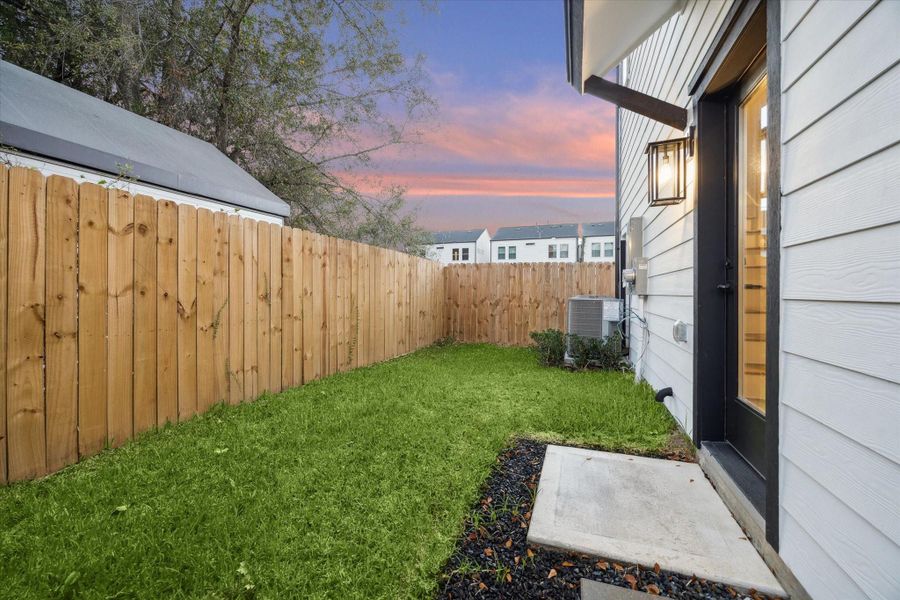 Exterior details and patio area of a home in , Houston (Image 4).