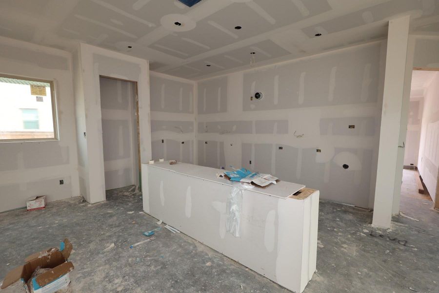 In-progress construction of a new home in Prairieland Village 40' Homesites, Cypress, TX (Image 15).