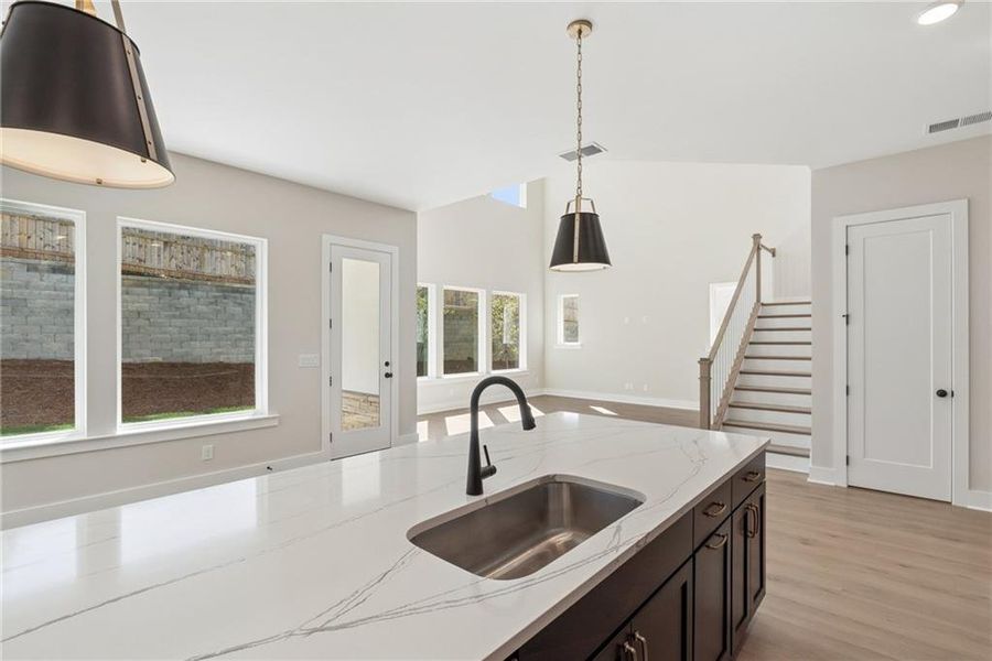 Furnished interior view inside a new home in Settingdown Farms, Cumming (Image 7).