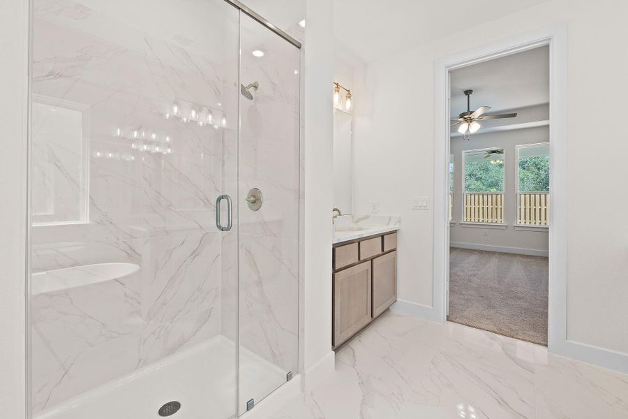 Furnished interior view inside a new home in Parmer Ranch, Georgetown (Image 10).