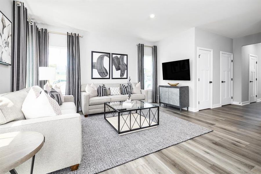 Representative furnished interior of a home built from the Roxbury by Ryan Homes in Cannon Run, Concord (Image 11).