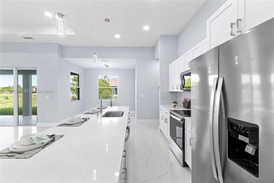Furnished interior view inside a new home in , Lehigh Acres (Image 9).