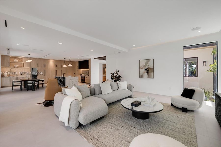 Furnished interior view inside a new home in , Miami (Image 8).