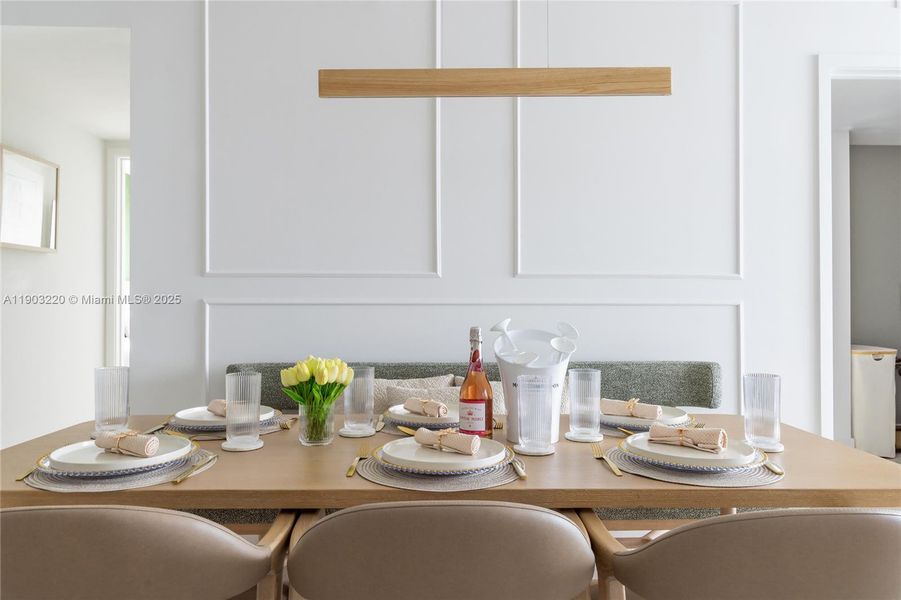 Furnished interior view inside a new home in , Miami (Image 13).