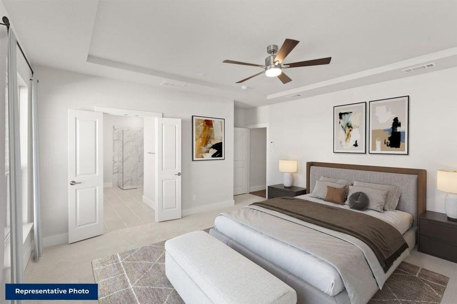 Furnished interior view inside a new home in Marine Creek Ranch, Fort Worth (Image 9).