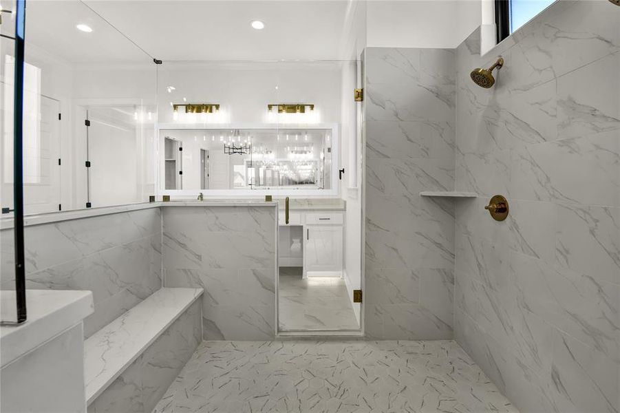 Furnished interior view inside a new home in , Aledo (Image 19).