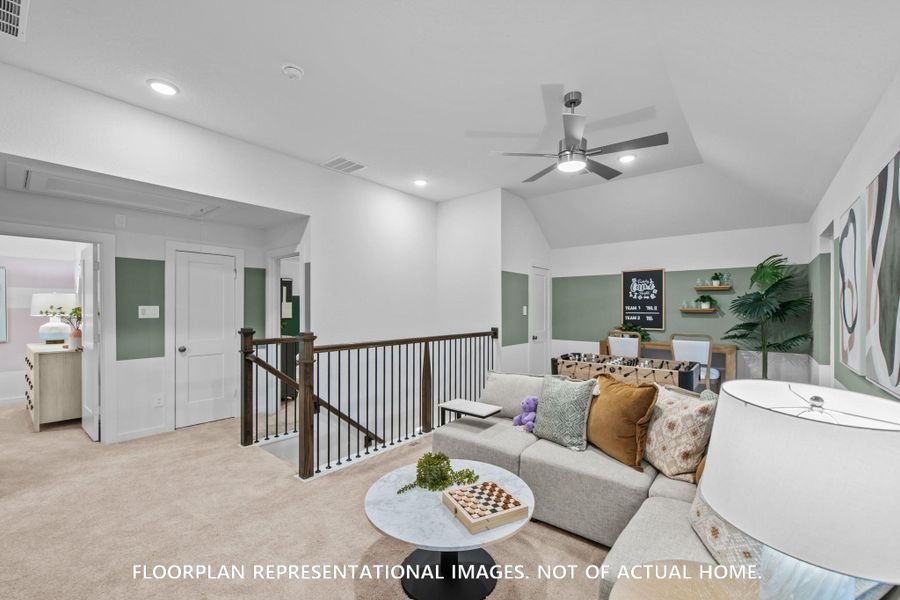 Furnished interior view inside a new home in Sorella, Tomball (Image 10).