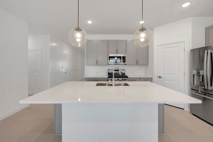 Lovely kitchen with a huge island