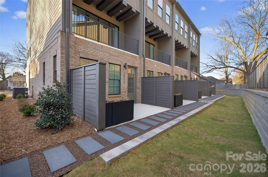 Exterior details and patio area of a home in , Charlotte (Image 26).