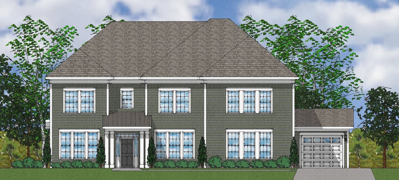 Representative exterior photo of a completed home built from the Rutledge II - Elite Collection by Mungo Homes in Suter Estates, Easley, SC (Image 30).