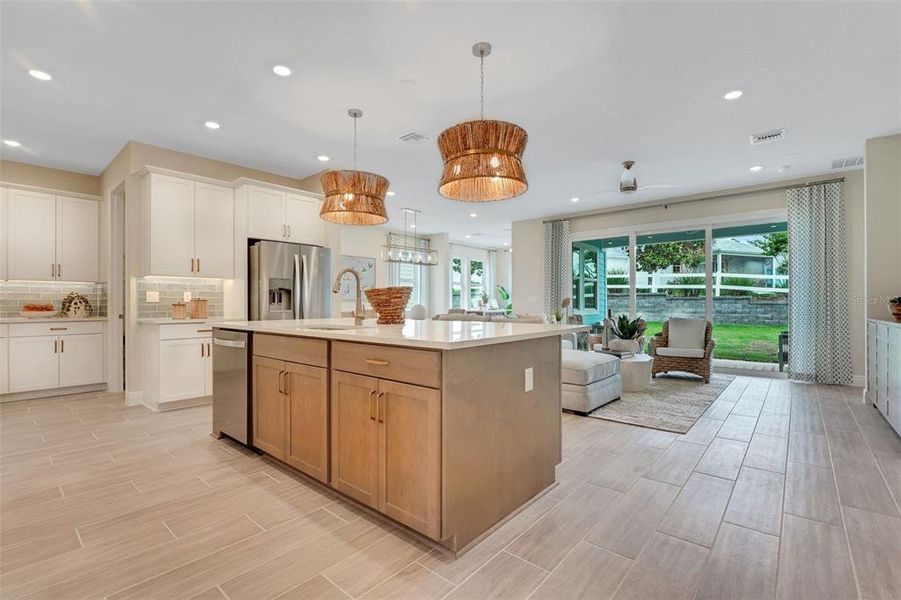 Furnished interior view inside a new home in Green Key Village, Lady Lake (Image 12).